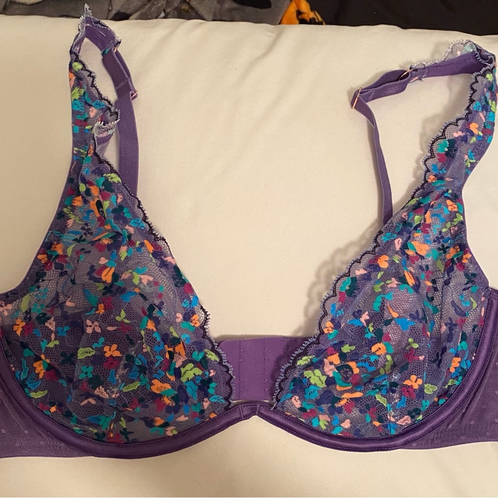 Savage X Fenty purple confetti bra